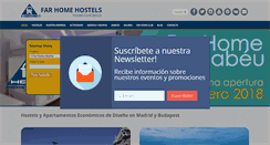 Desktop Screenshot of farhomehostels.com