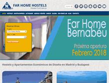 Tablet Screenshot of farhomehostels.com